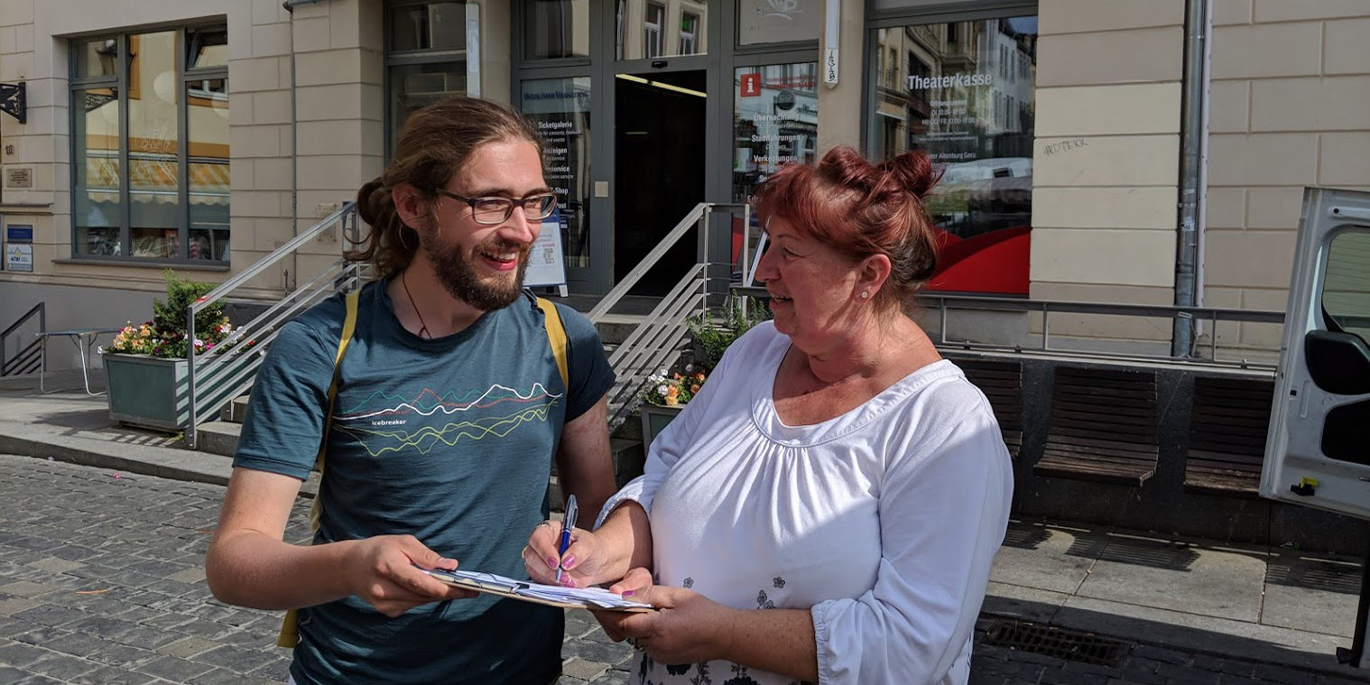 Unterschriftensammlung Altenburg